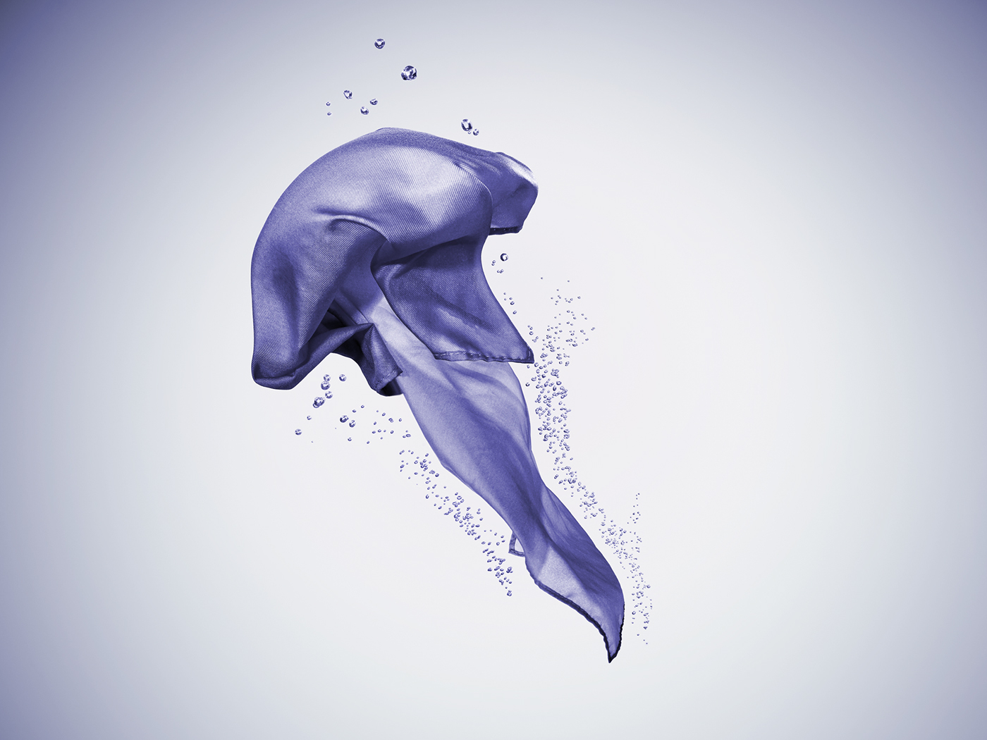 jellyfish underwater scarf bubbles purple