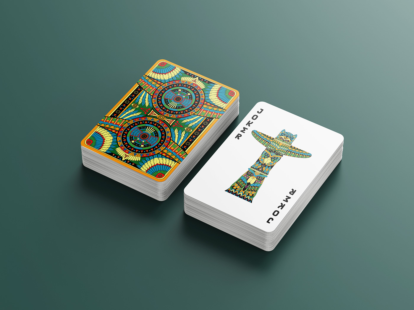 ace aztec aztec god card Custom Playing Cards design huitzilopochtli ILLUSTRATION  Playing Cards spades
