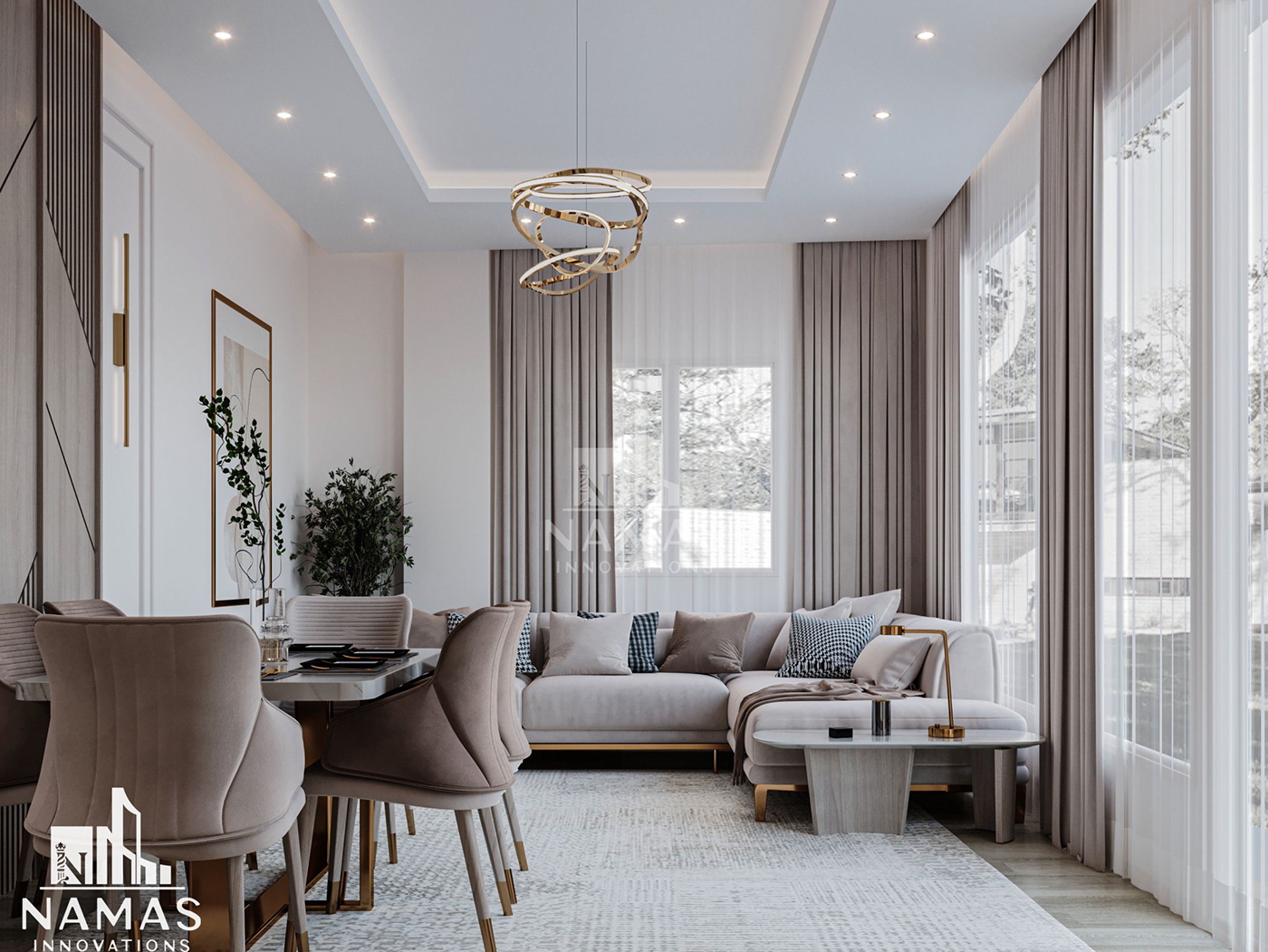 interior design  visualization 3ds max corona architecture living room design