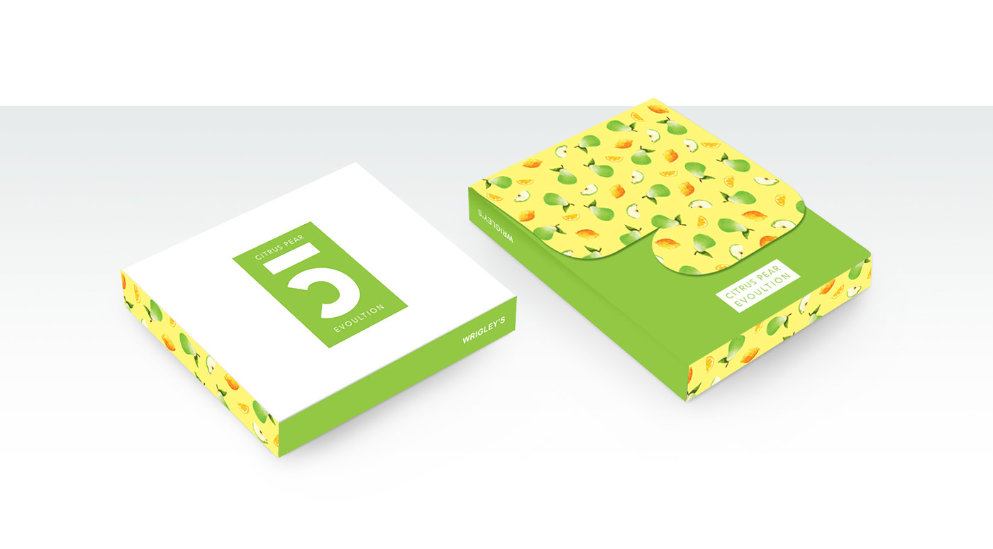Packaging design Layout Pack chewing gum Food  Confectionery