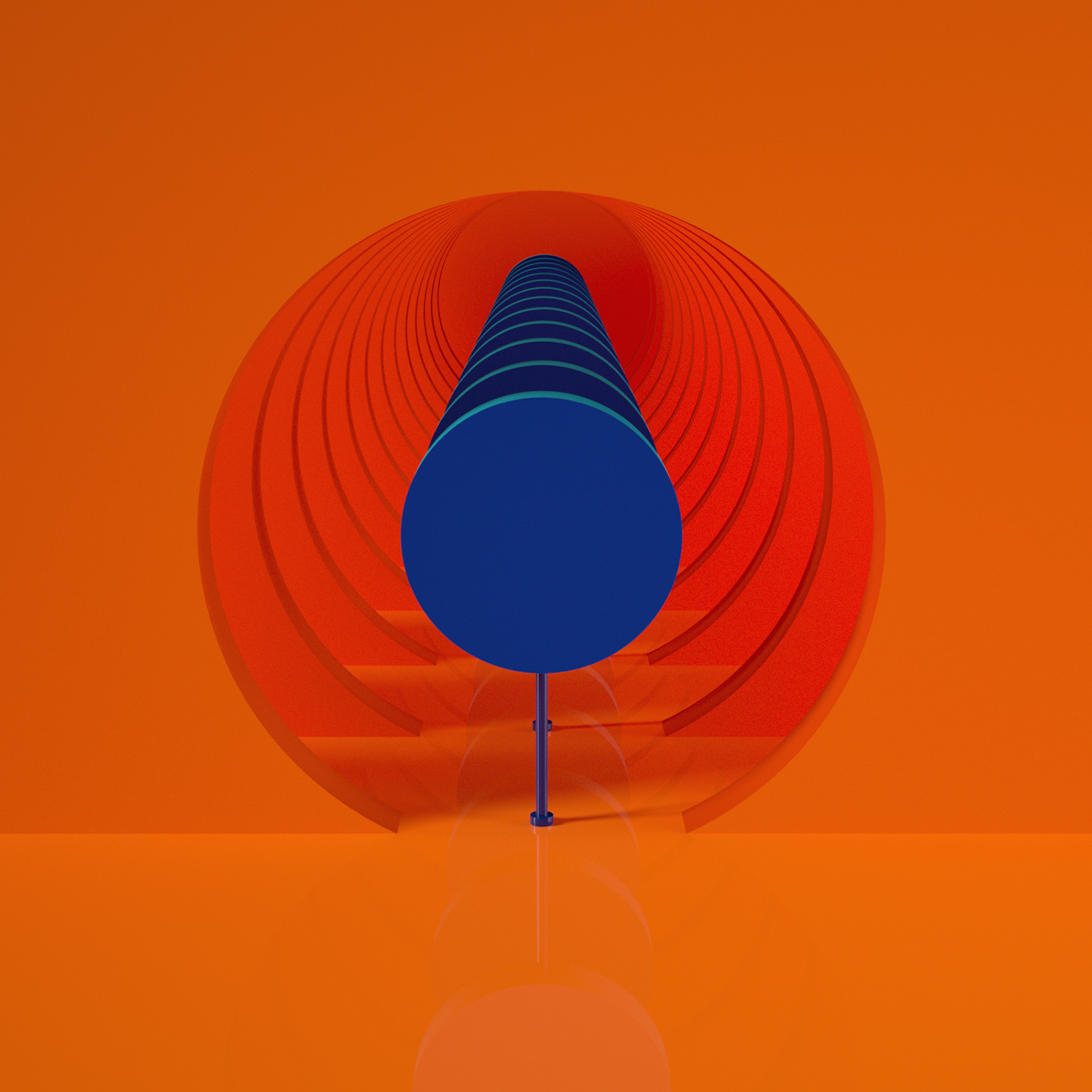 3D Render Cinema everyday art abstract colour spaces hole