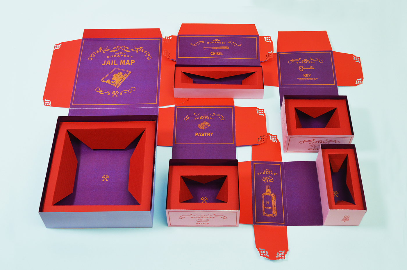 the grand budapest hotel Packaging hotel kit branding  movie