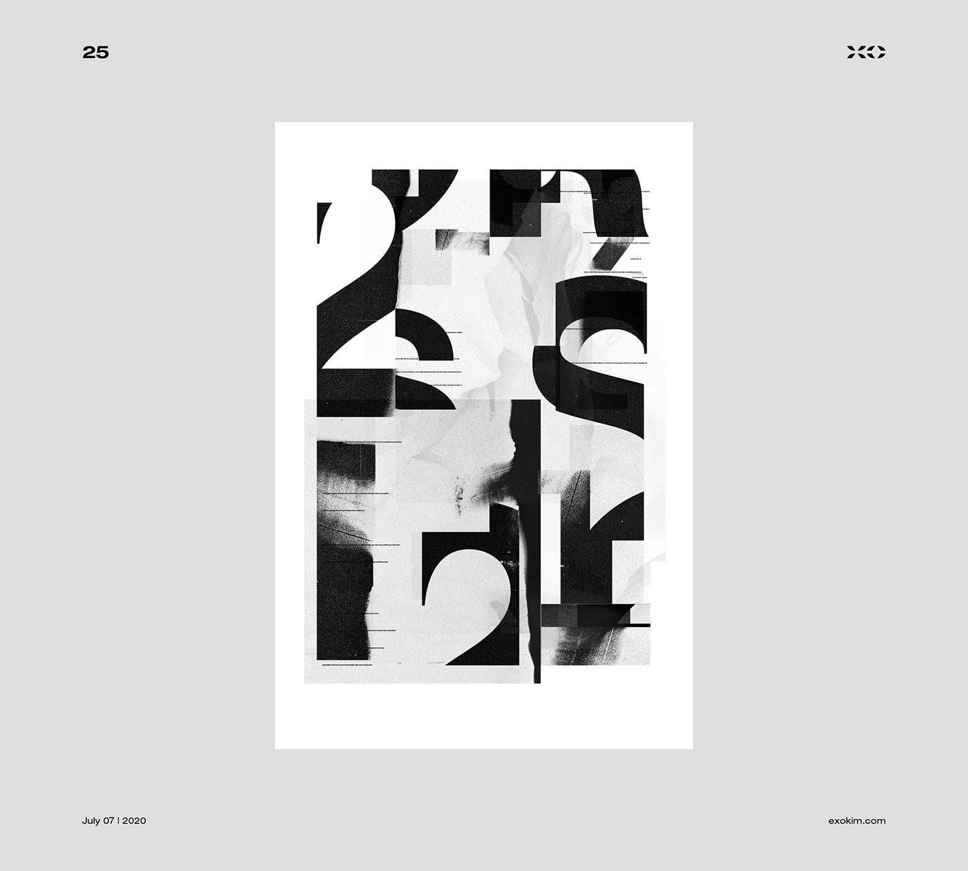 Abstract Art black and white experimental graphic design  minimalist Modern Design poster collection Poster Design type design typography  