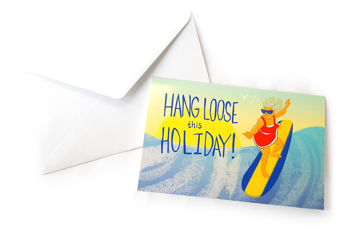 Adobe Portfolio beach Christmas christmas cards greeting cards holidays summer winter seasonal humorous