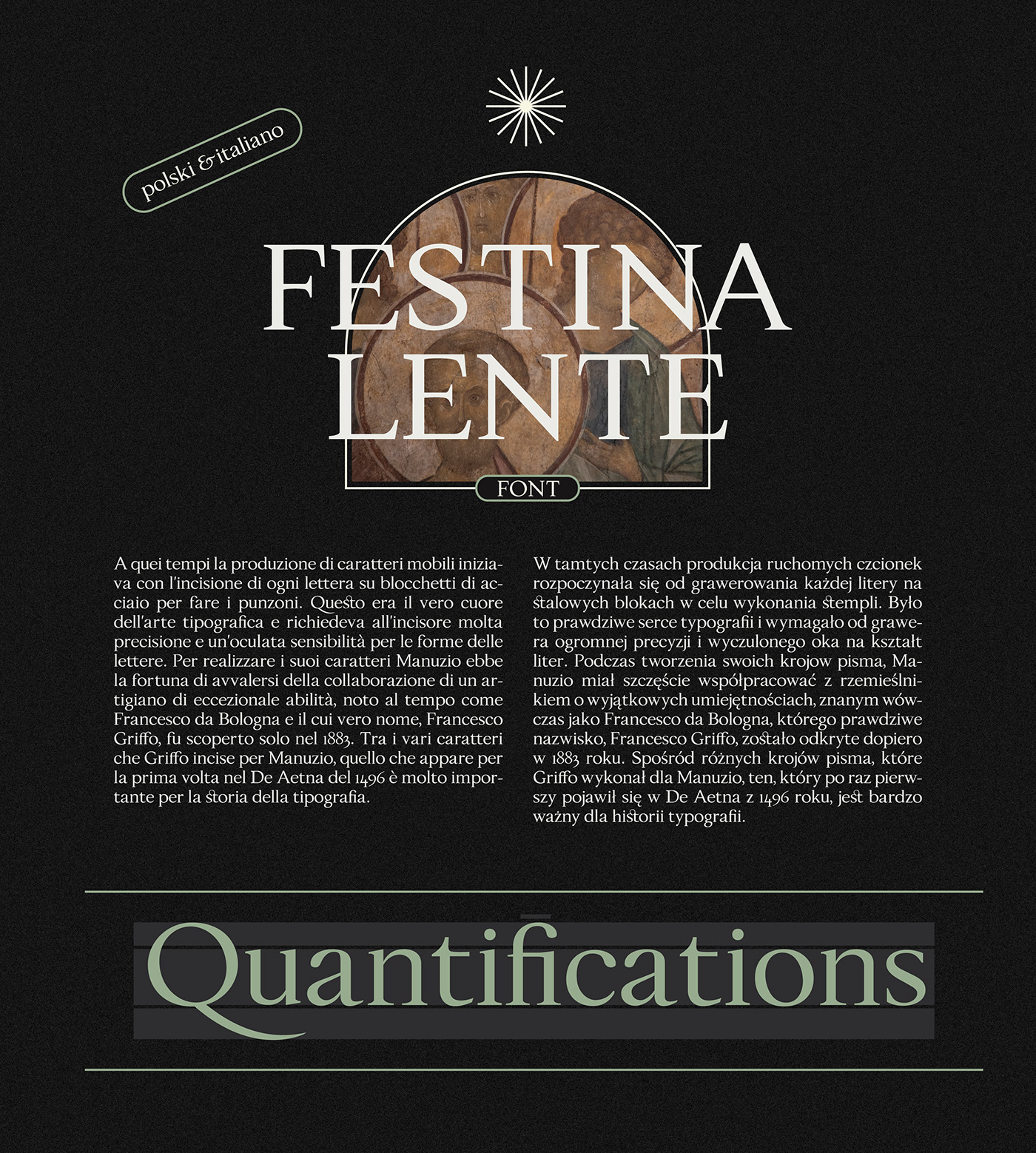 font typografia design FontLab Italy poland AldoManuzio Griffo