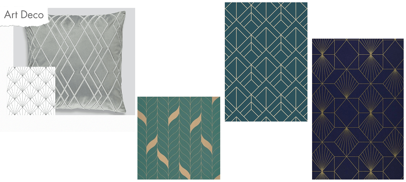 art deco bedding home decor homewares pattern design  textile design  surface pattern design Surface Pattern print design  graphic