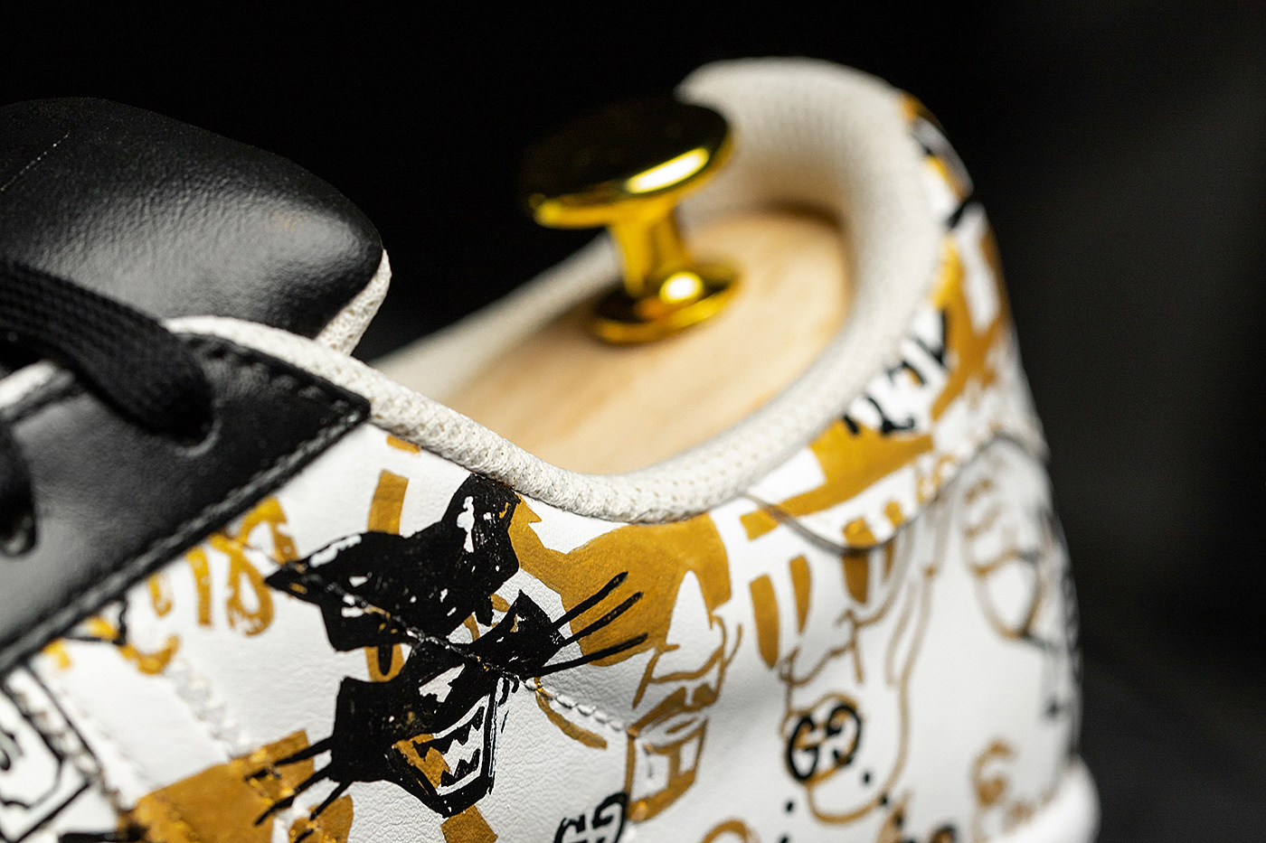 adidas sneakers streetwear hip-hop gold Custom Fashion 