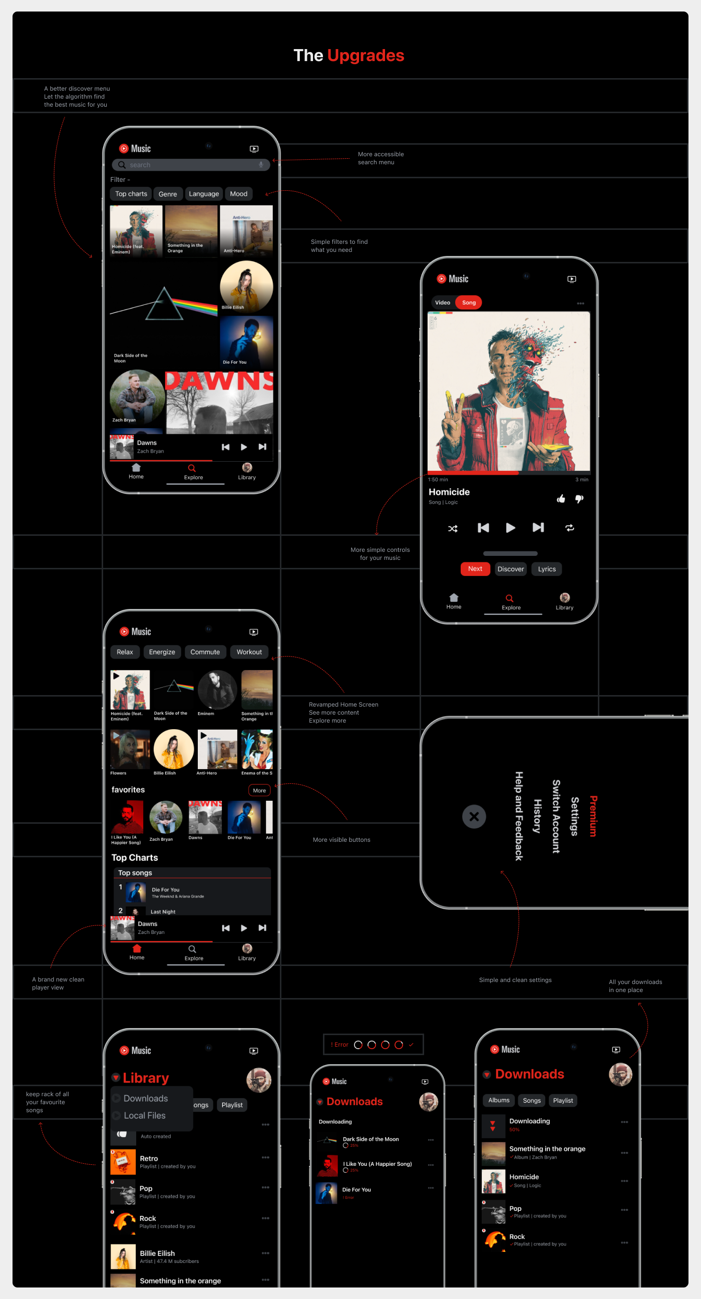 concept redesign UI/UX ux youtube