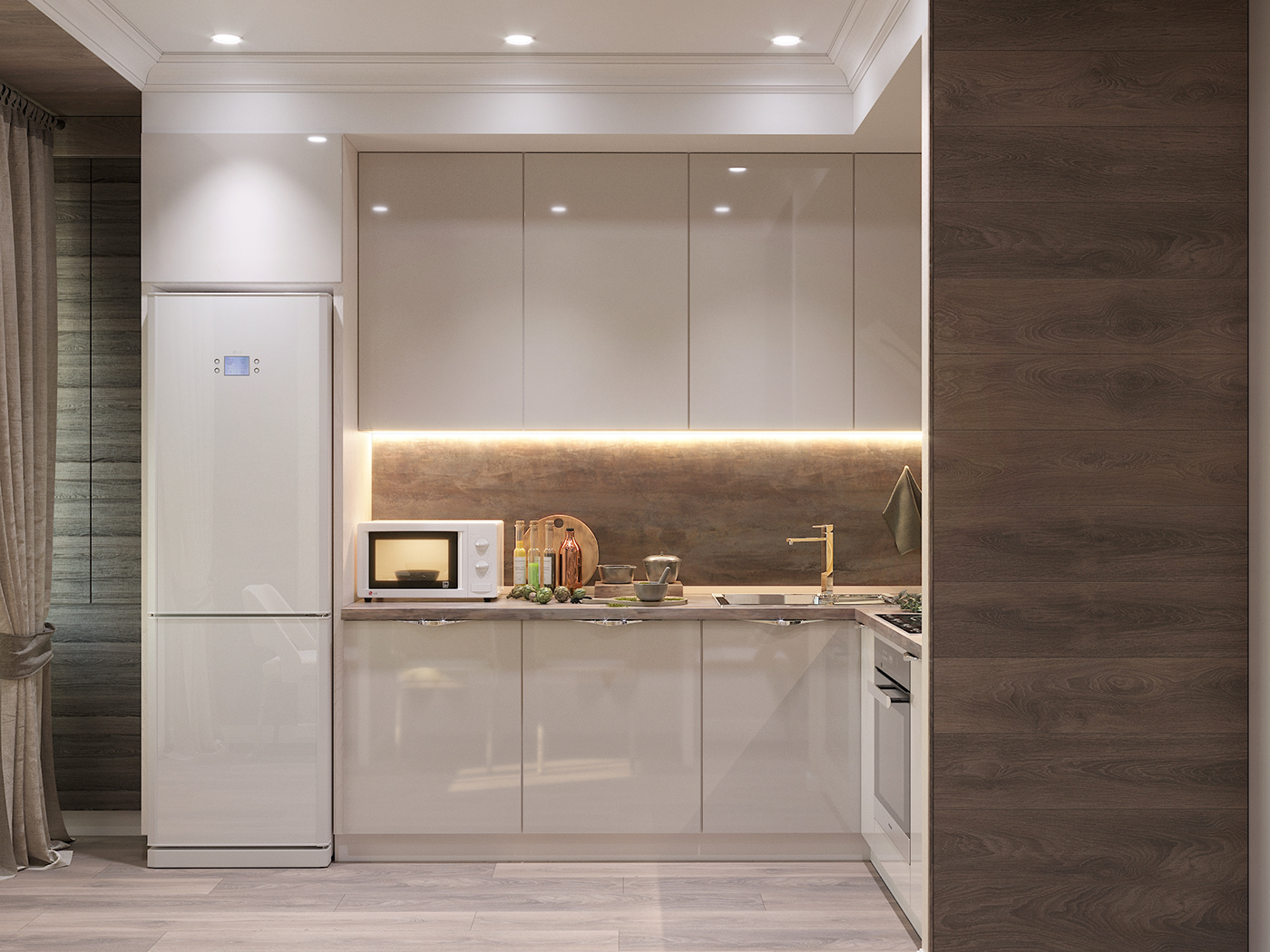 kitchen кухня Interior design 3D интерьер дизайн