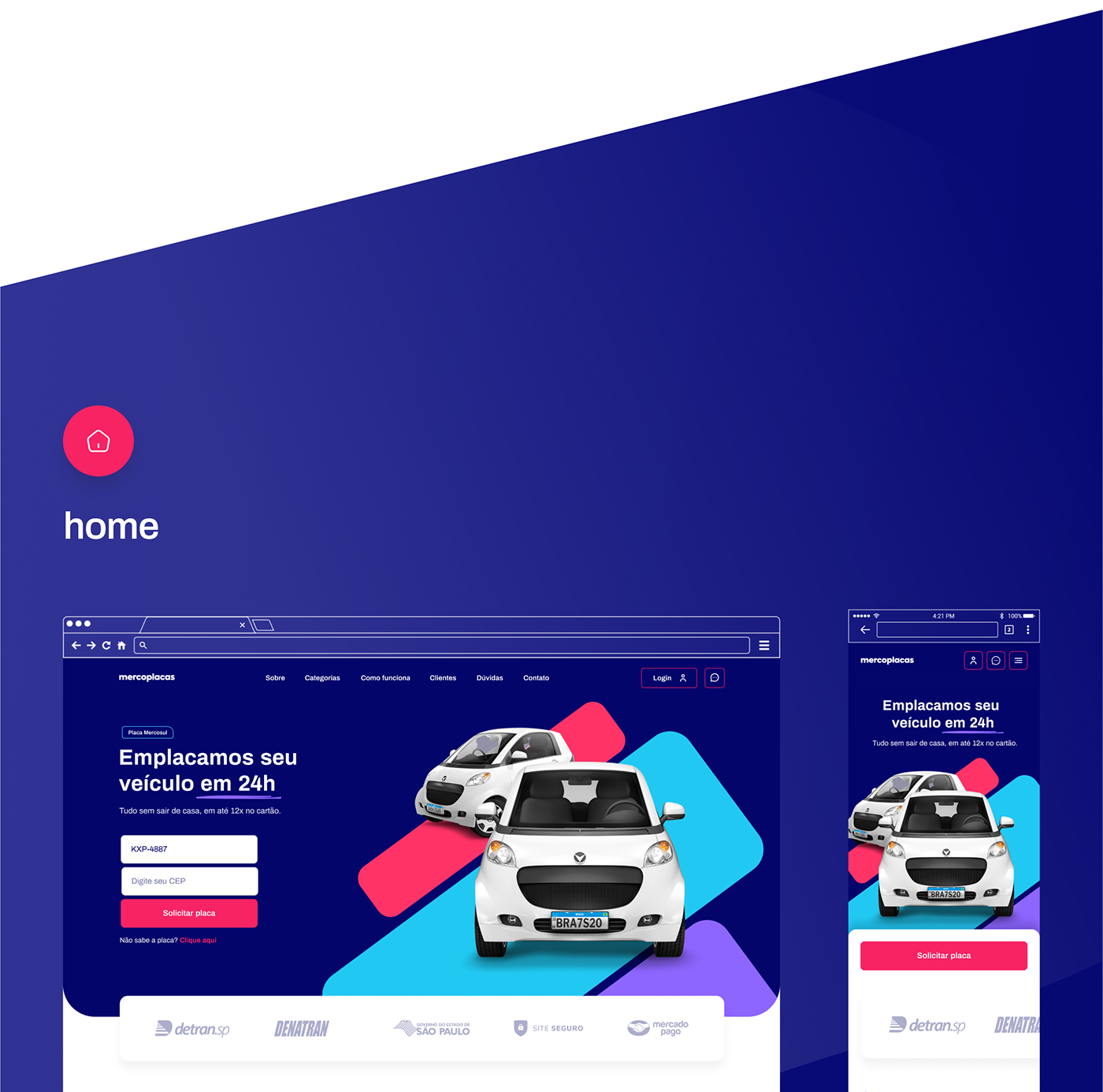 user interface design car payment checkout Service design product Vehicle automotive   landing page