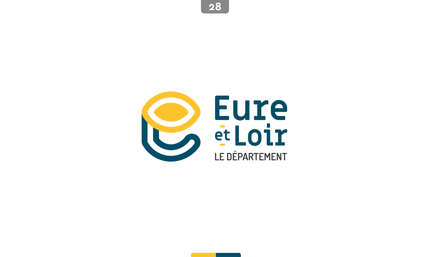 département eure et loir france logo Monograme Refonte region