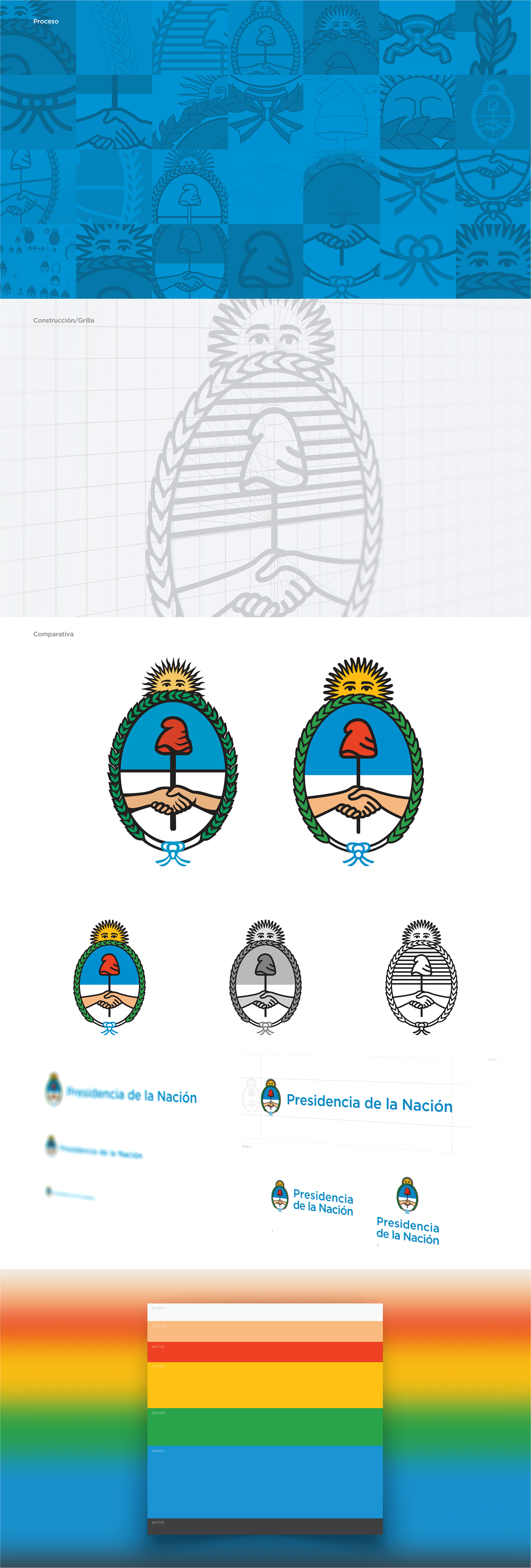 argentina logo escudo emblem redesign coat arms flat country brand
