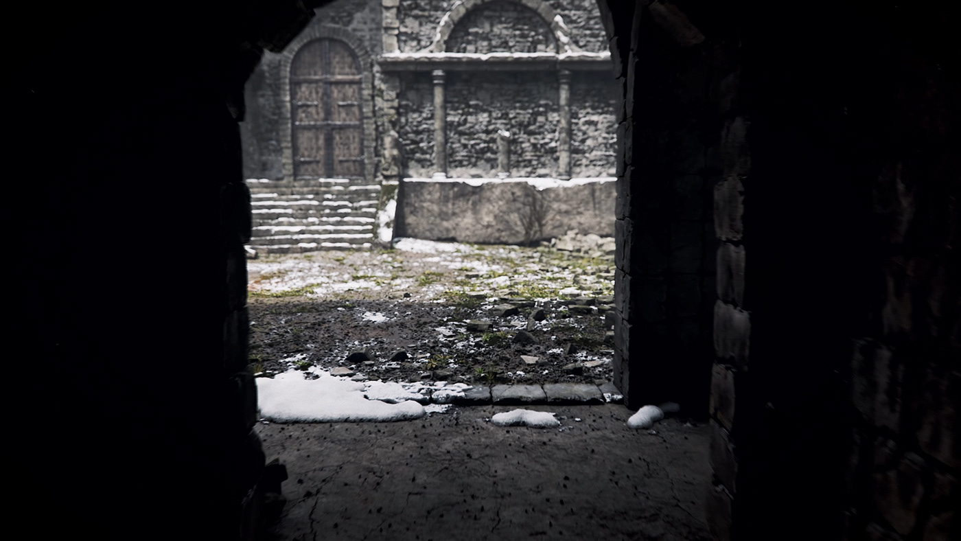 3D animation  cathedral CGI dark souls environment fanart remake texturing vfx