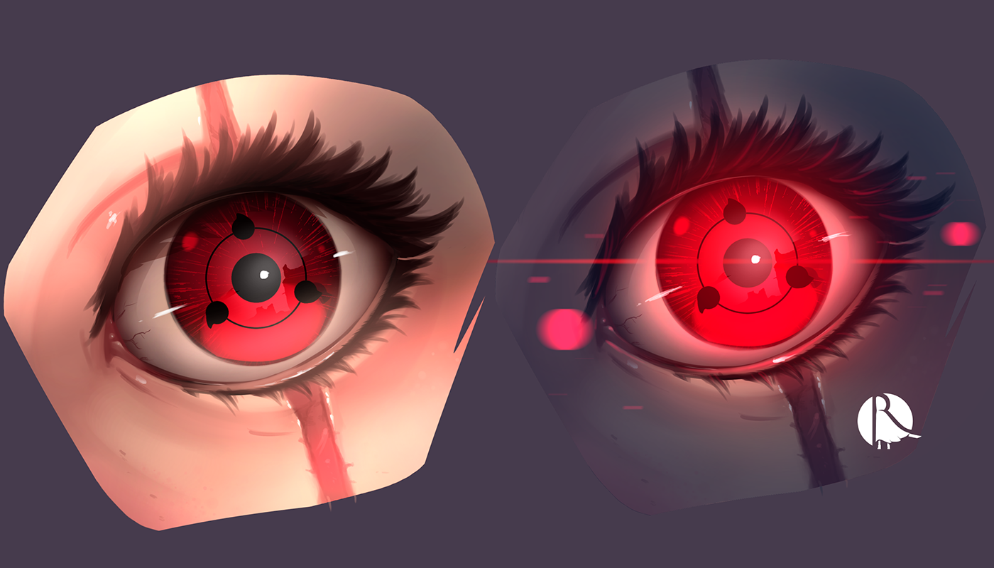 animation  sharingan naruto Kakashi spine 2D eyes clipstudiopaint
