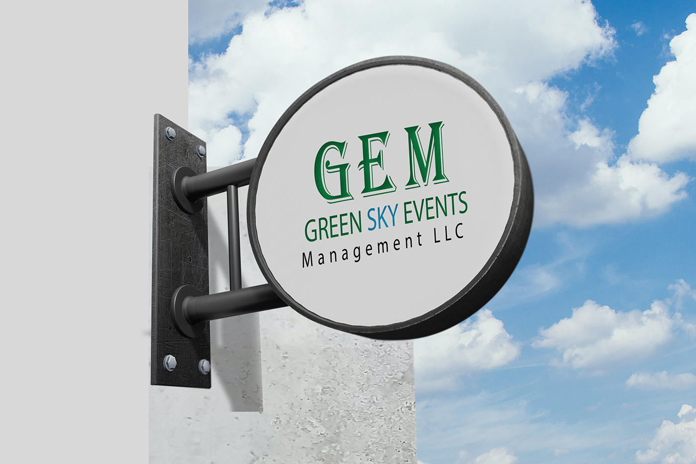 SKY blue green Nature Landscape architecture gem logo designer logo Logo Design