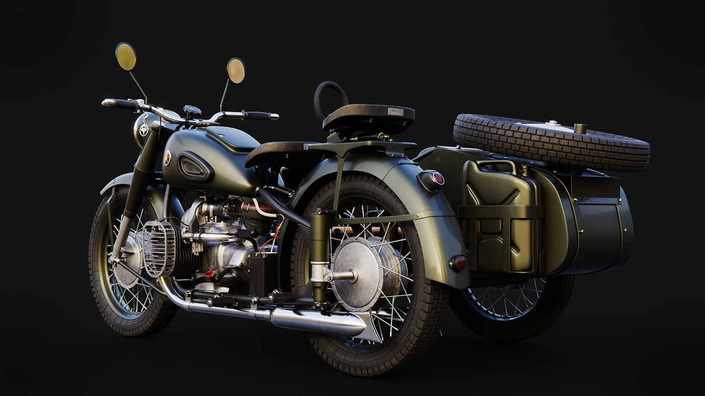 motorcycle 3D texturing modeling lagos blender 3d Vehicle design creative product