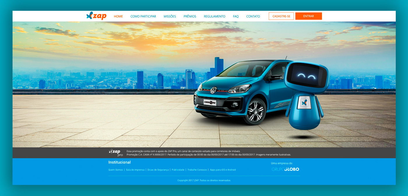 zap cinema 4d logo Website Promotional car design key visual