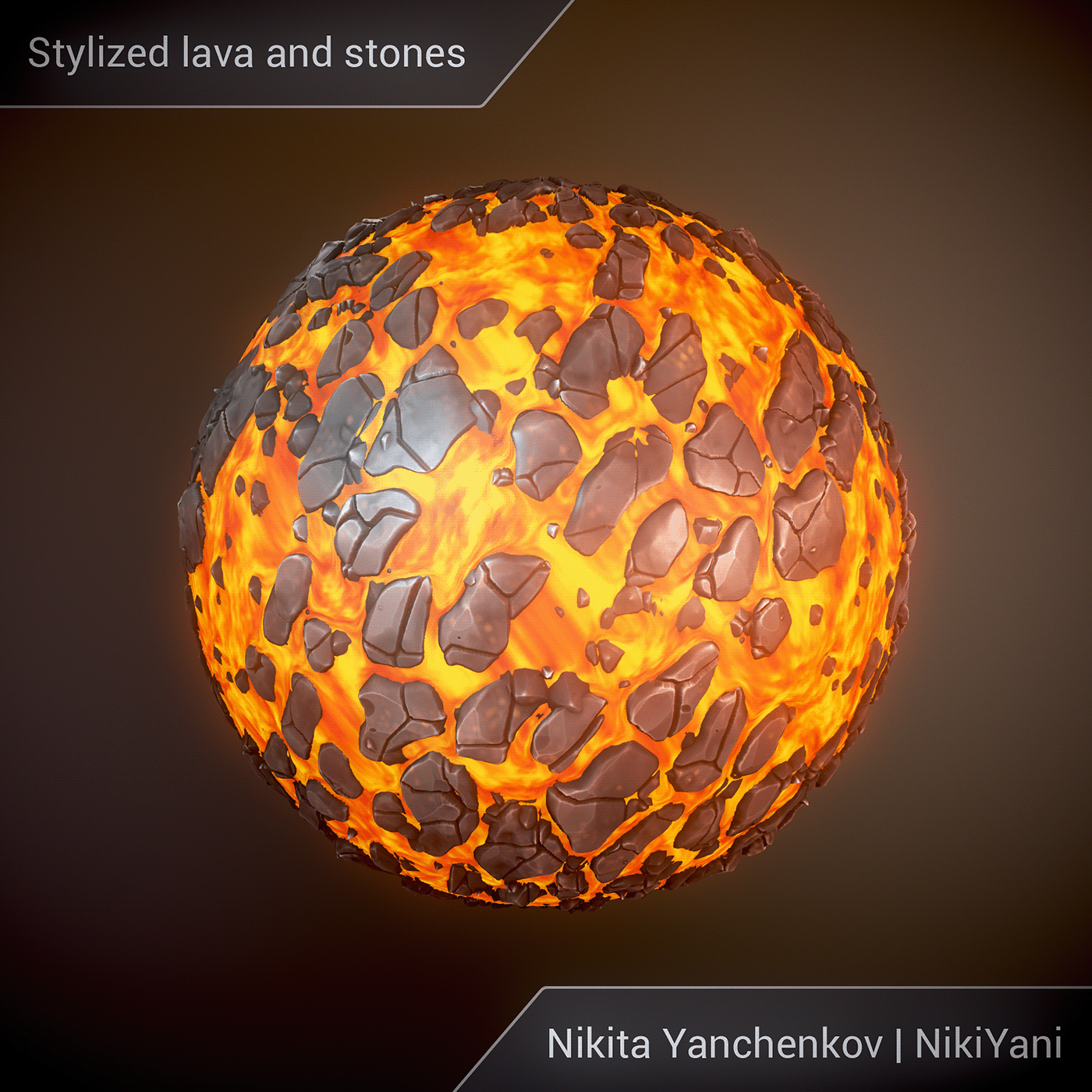 3D CG gamedev lava materials nikiyani stones textures