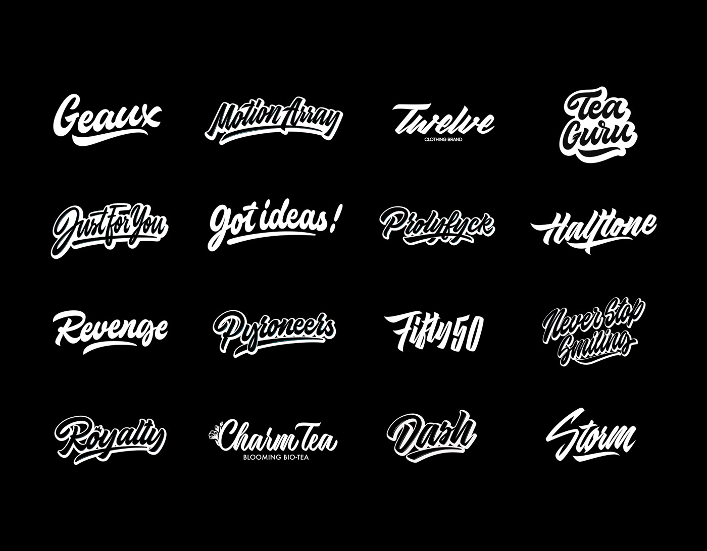 Lettering Logos Collection Vol. 3 on Behance