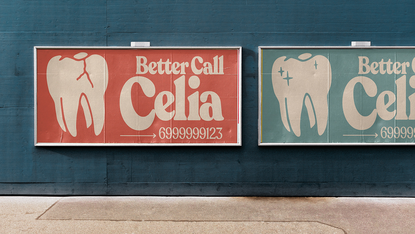 better call saul branding  business card copywriting  dental Fun marketing   play tooth typography  