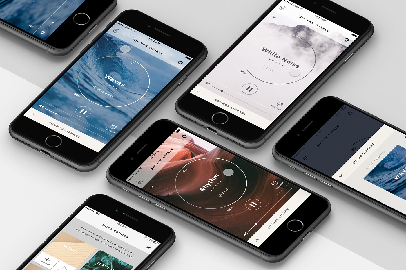 product design  app design Earbuds carrying case sound app UI interface design Bose Astro