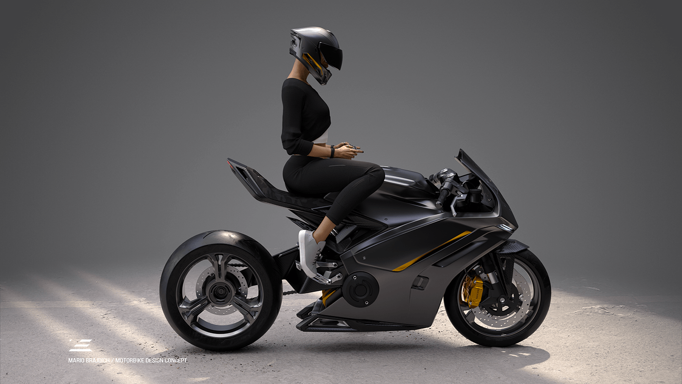 motorcycle 3d modeling digital 3d automotive   Hard Surface Modeling