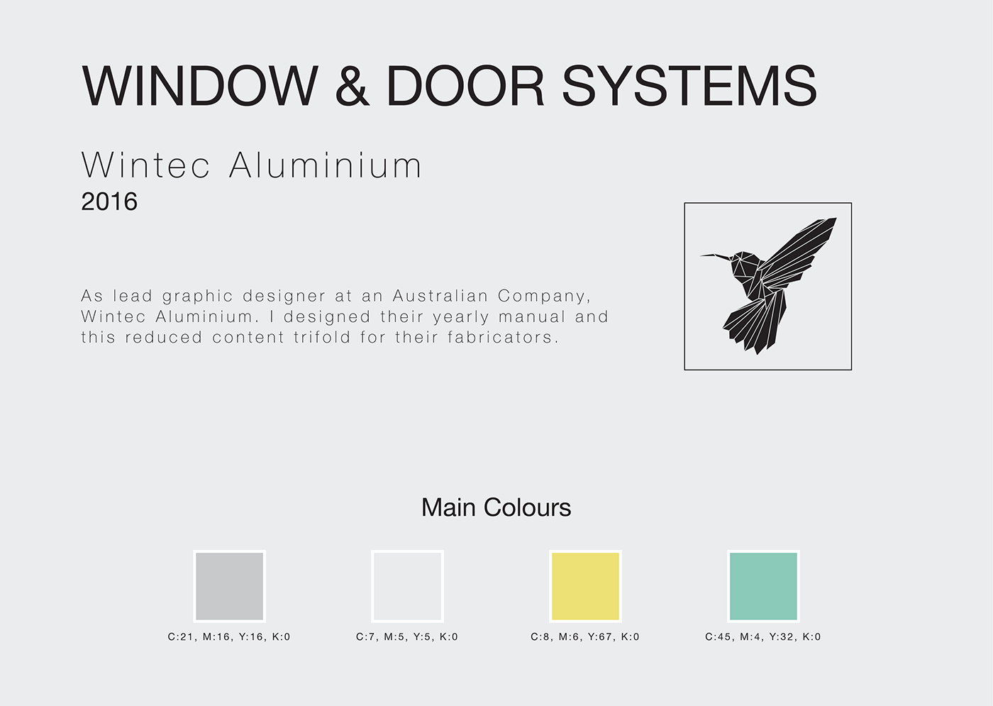 window design door design wintec aluminium aluminium aluminium product design product design  advertisement trifold trifold brochure design