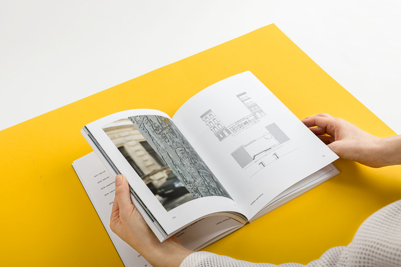 architecture portfolio book application Professor Munken yellow sugar editorial