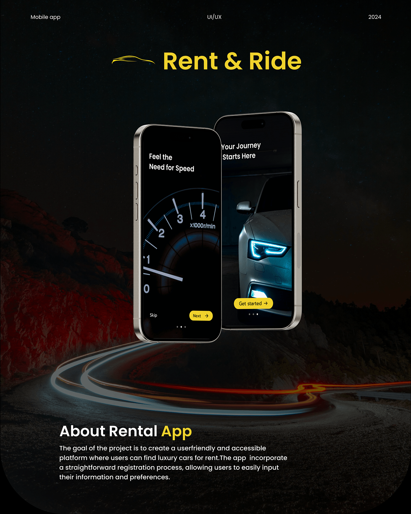ui design UI/UX Design product design  app design Figma Mobile app user interface car rent a car app portfolio