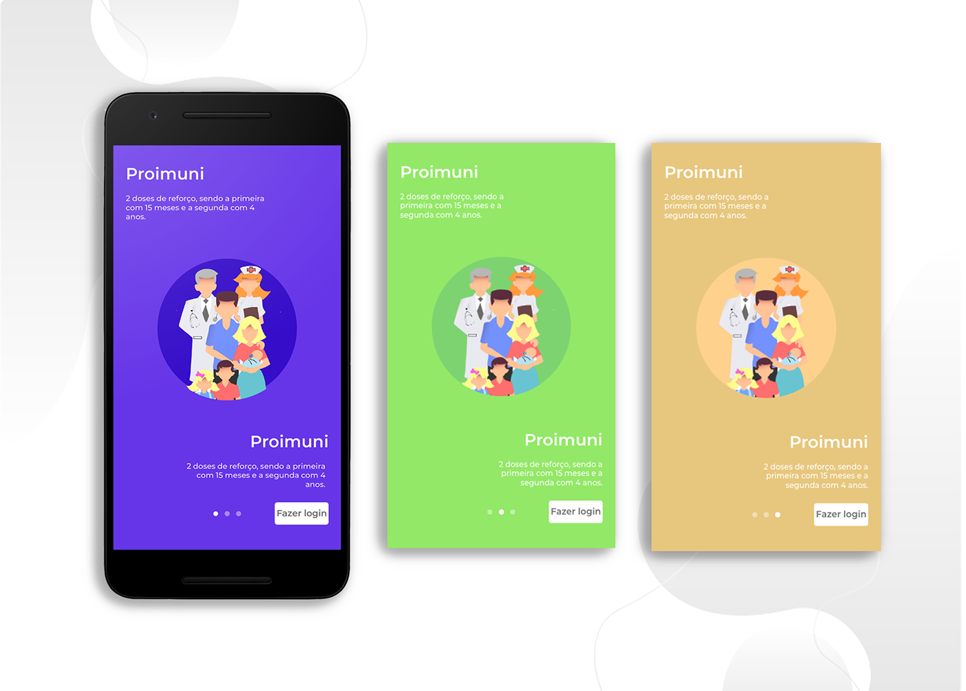 app design Interface android iphone Health care digital card brand