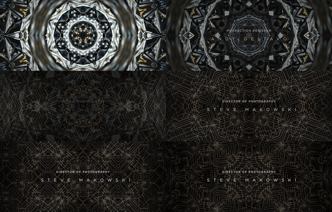 title design kaleidoscope essence fractal experimental design motiongraphic Title abstract