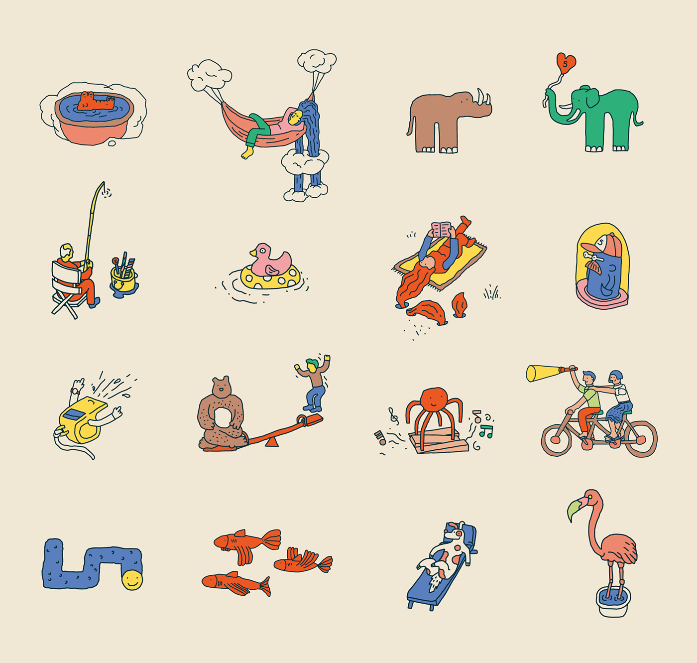 Caparo characters colors doodles Exhibition  identity Interior Graphics kids illustration Patterns