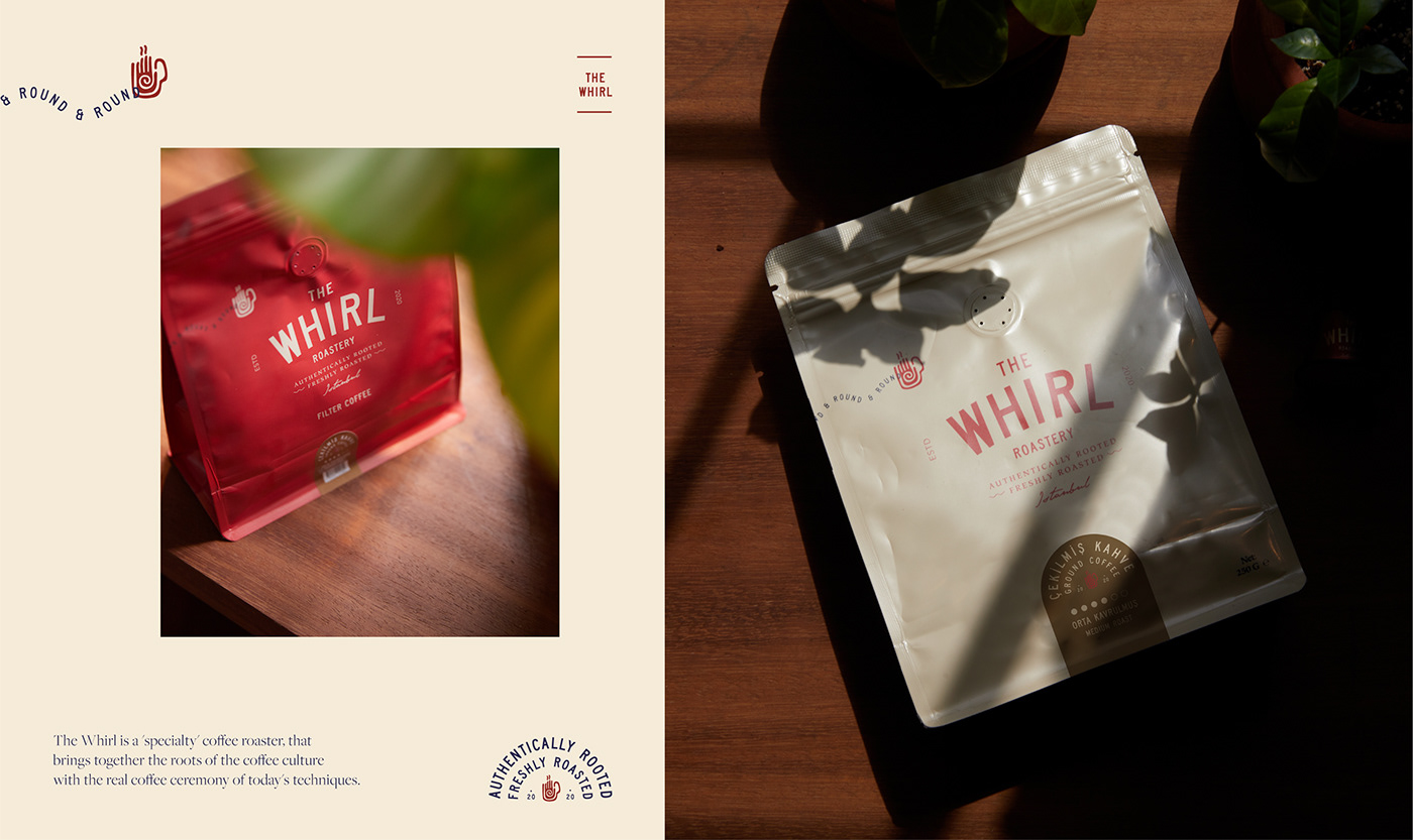 branding  brand identity logo visual design Coffee Packaging graphic design  typography   art direction  red