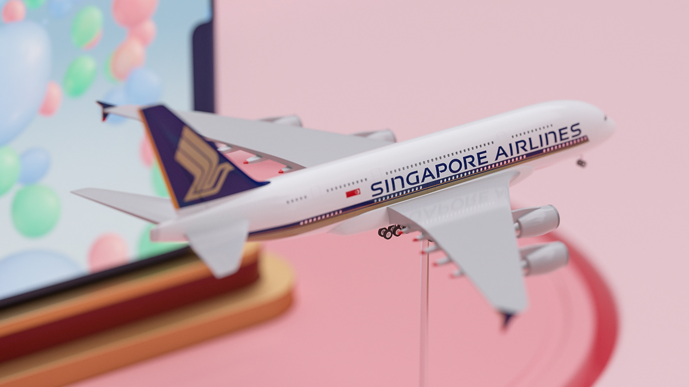 airport app singapore Travel ai Airlines pastel colorful