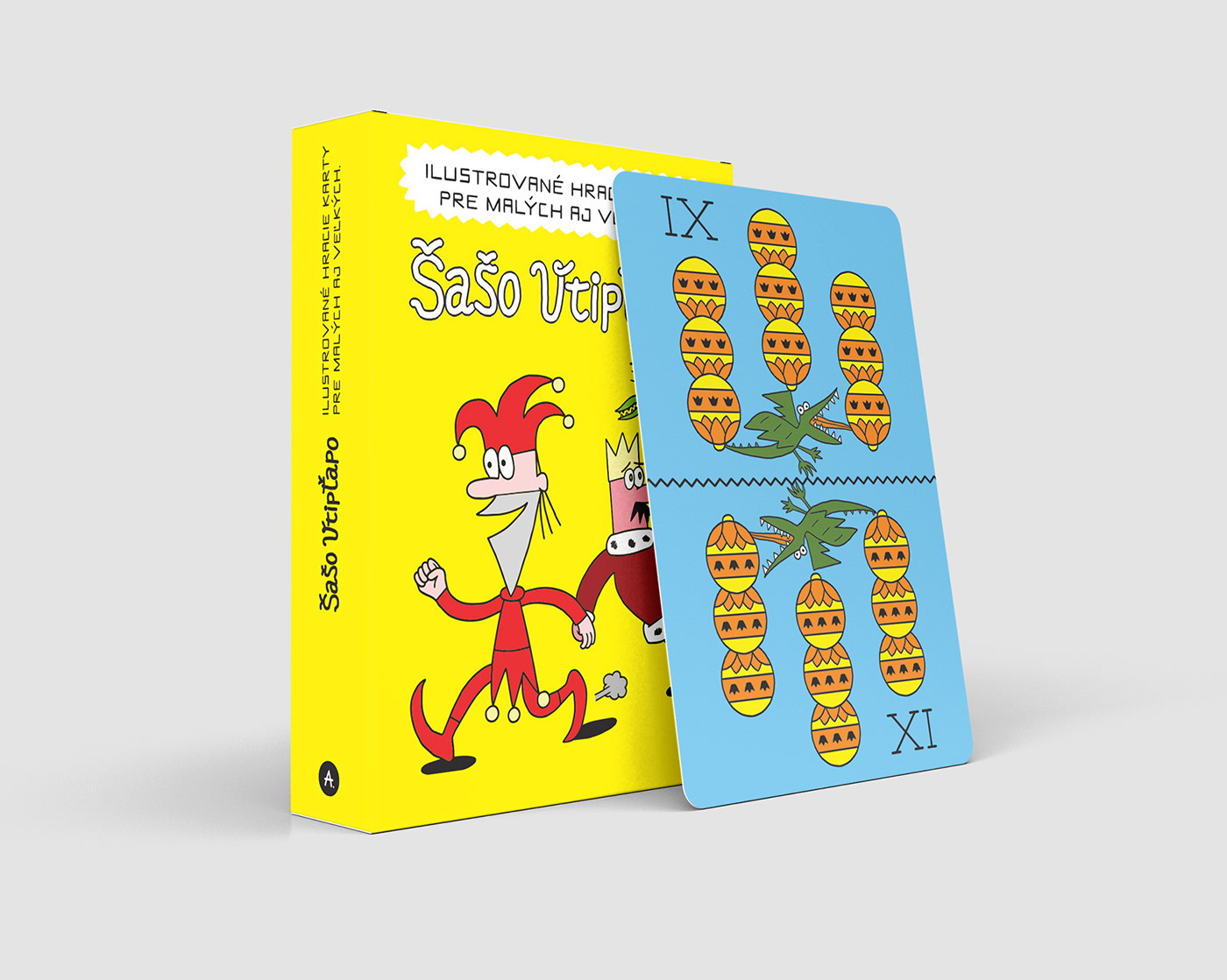 card game Cards design children illustration children's book game Jolly king Playing Cards