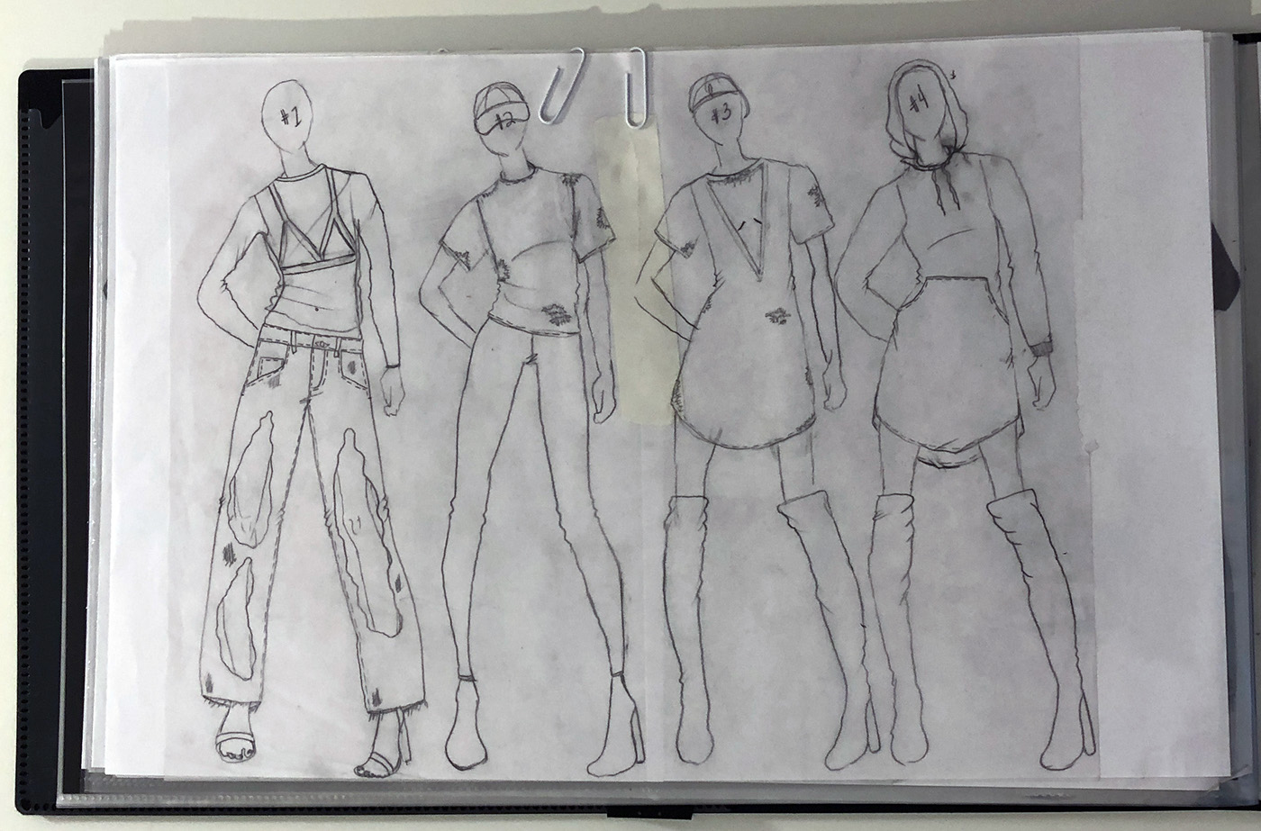 Fashion  Process Book croquis fashion design SCAD Raven DuBois Artist Statement book