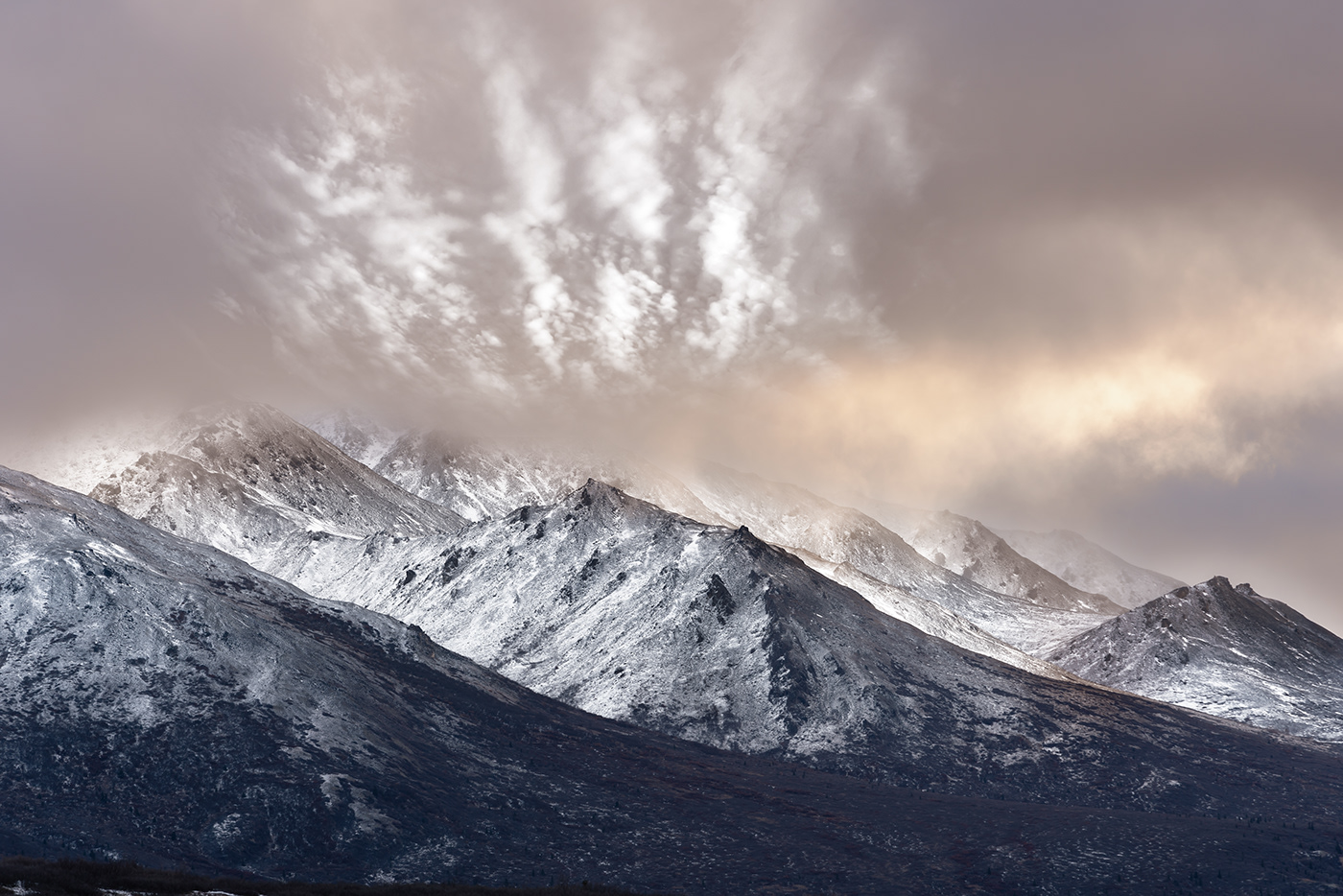 Alaska clouds denali national park Landscape mountains Nature snow