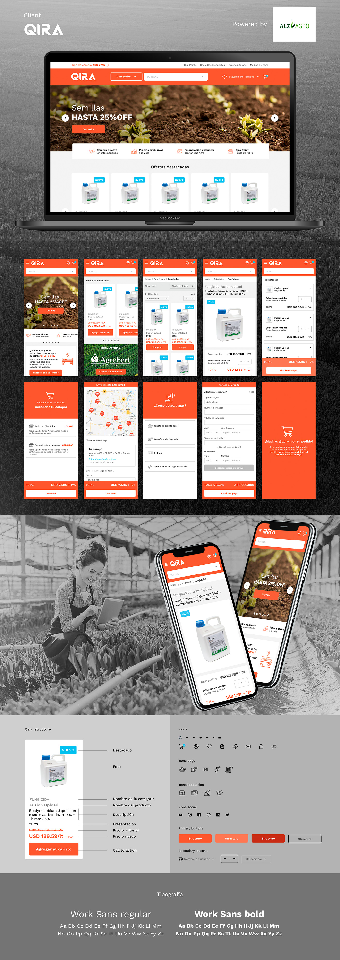 Agricultural Ecommerce mobile Responsive user experience user interface Web