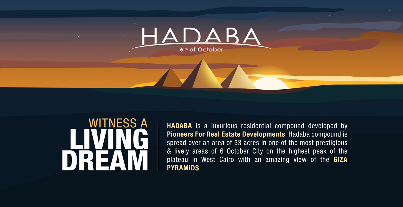 billboard campaign dream egypt home luxury payment pyramids real estate Villa