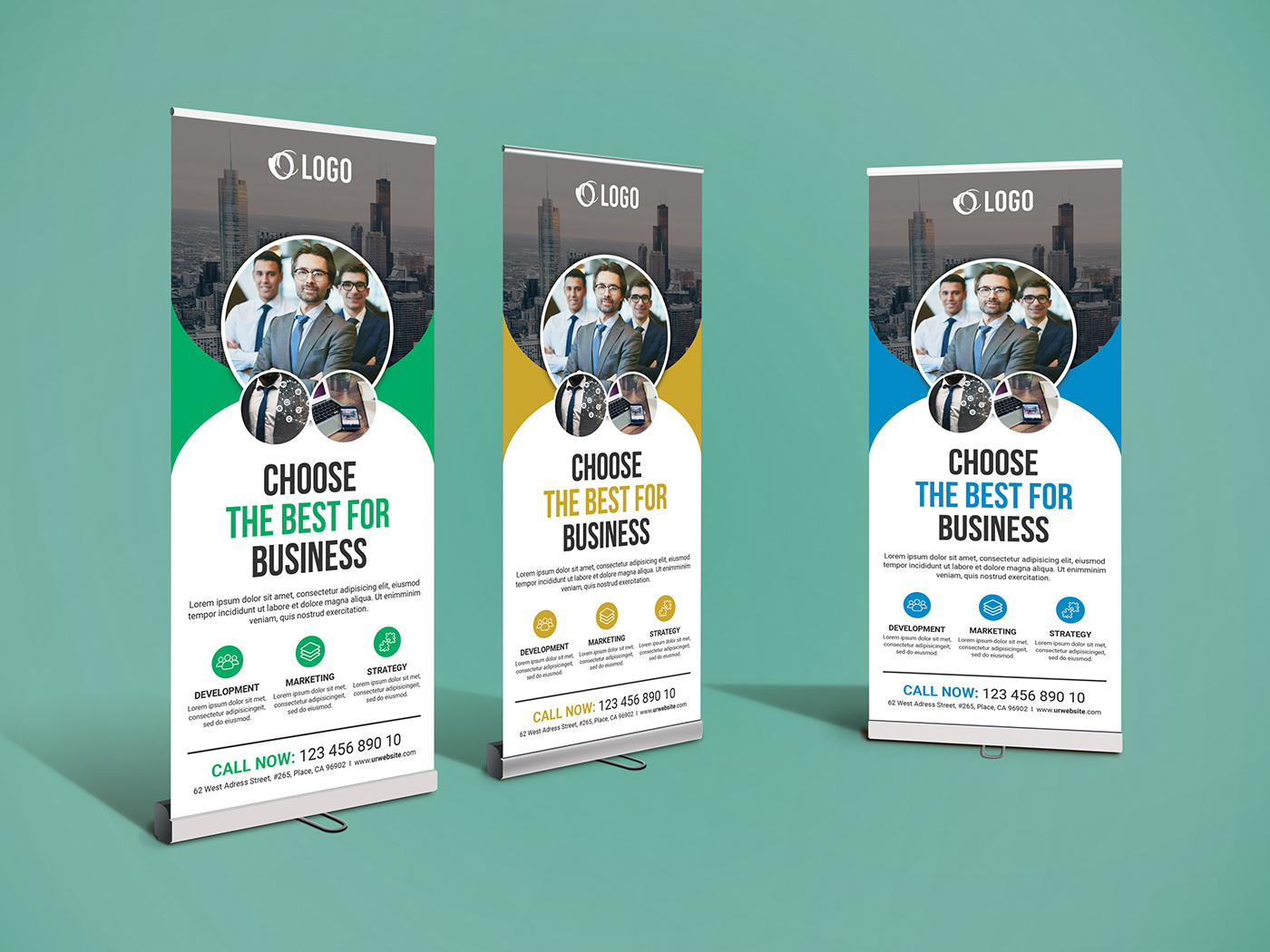 banner banner template flyer jahidkhandaker poster Roll-Up roll-up banner rollup Signage Stand