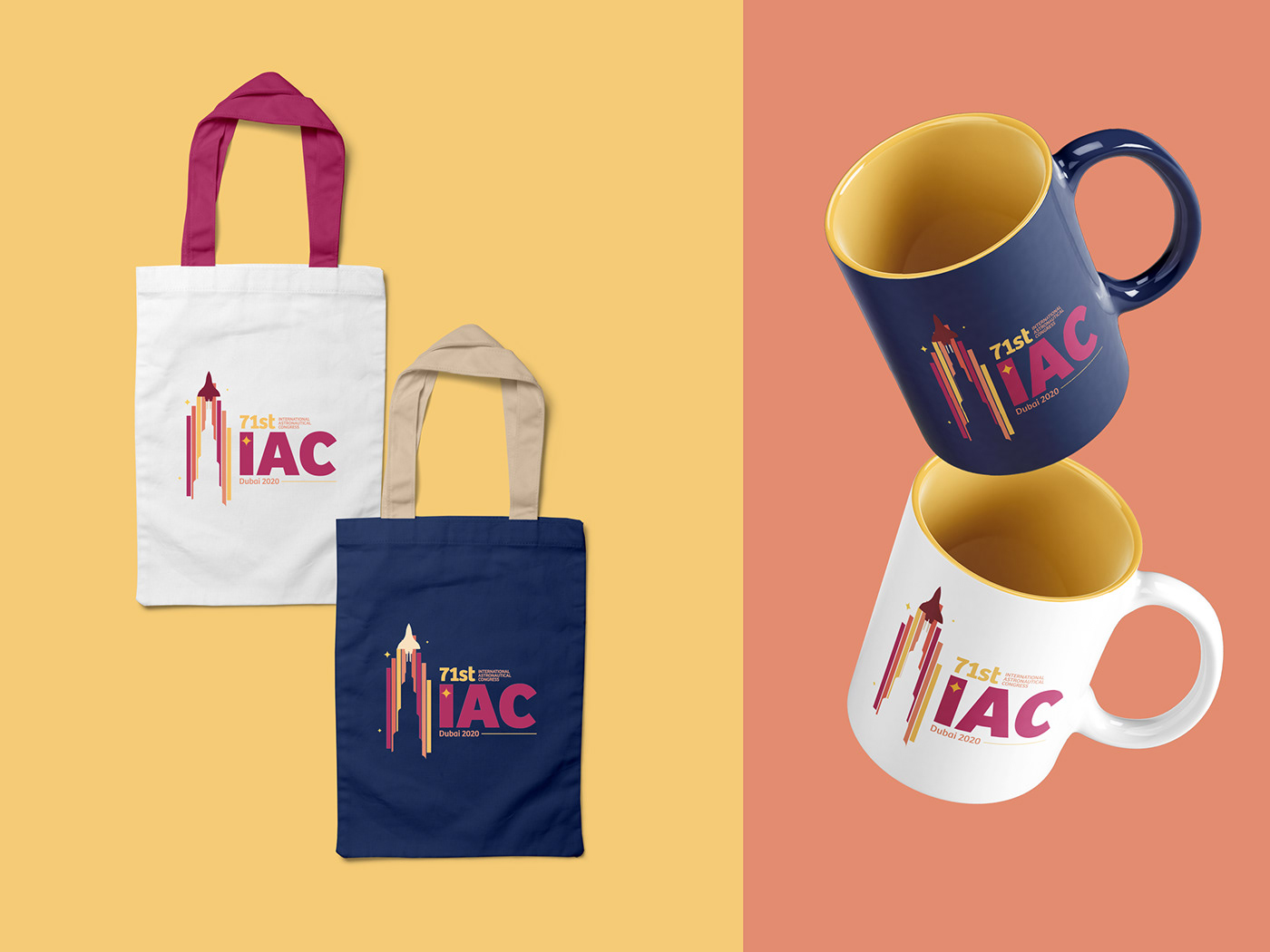 branding  dubai IAC logo Logo Design Space  thin thin studio