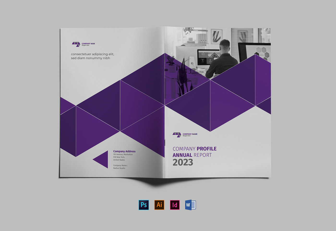 annual report brochure design business company profile corporate free company profile profile design template template design white paper
