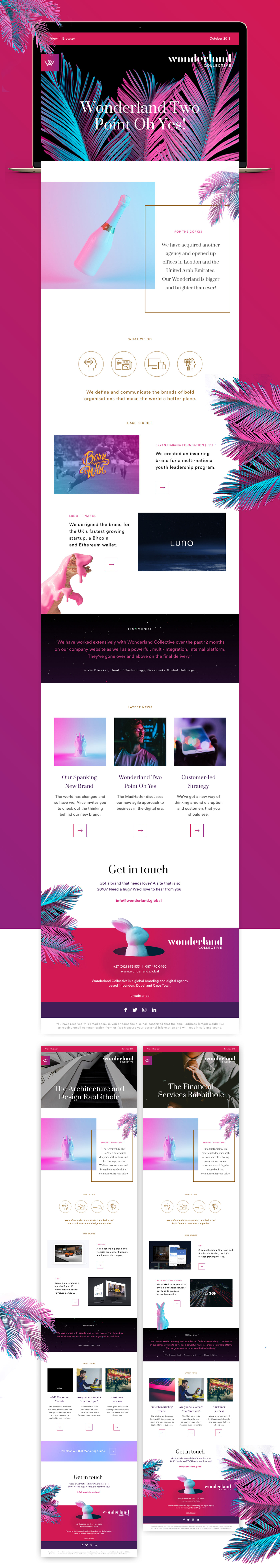 mailer newsletter Email Mail template enewsletter Emailer mailer design email template digital design agency  mailer