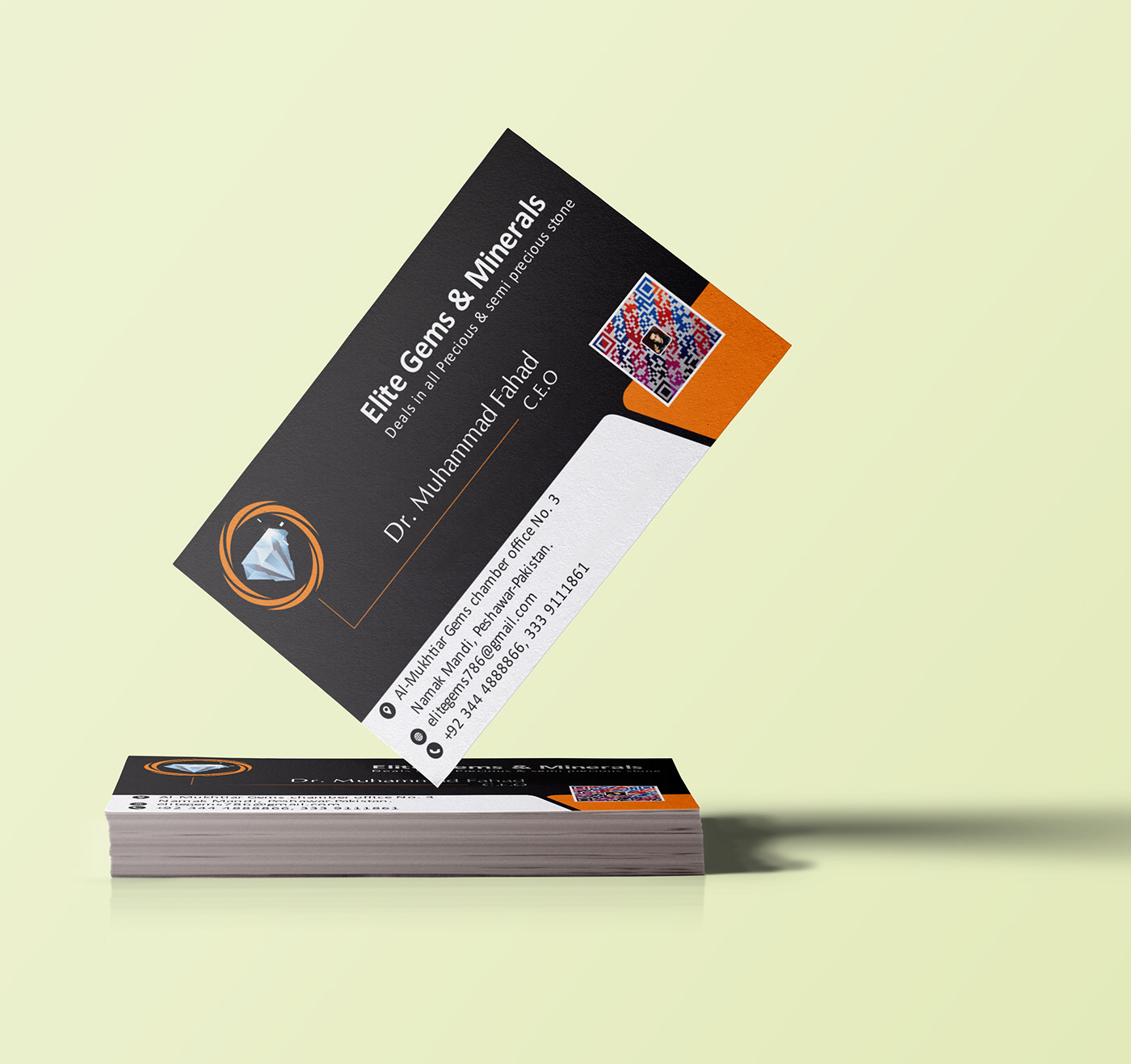 Business card design graphic design 