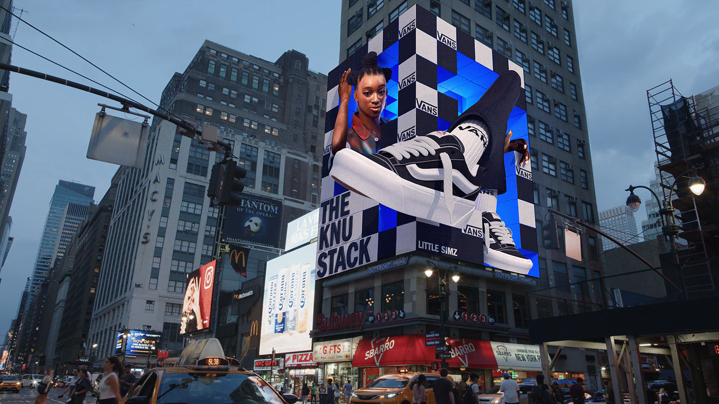3D billboard Advertising  animation  Character design  Digital Art  New York OOH