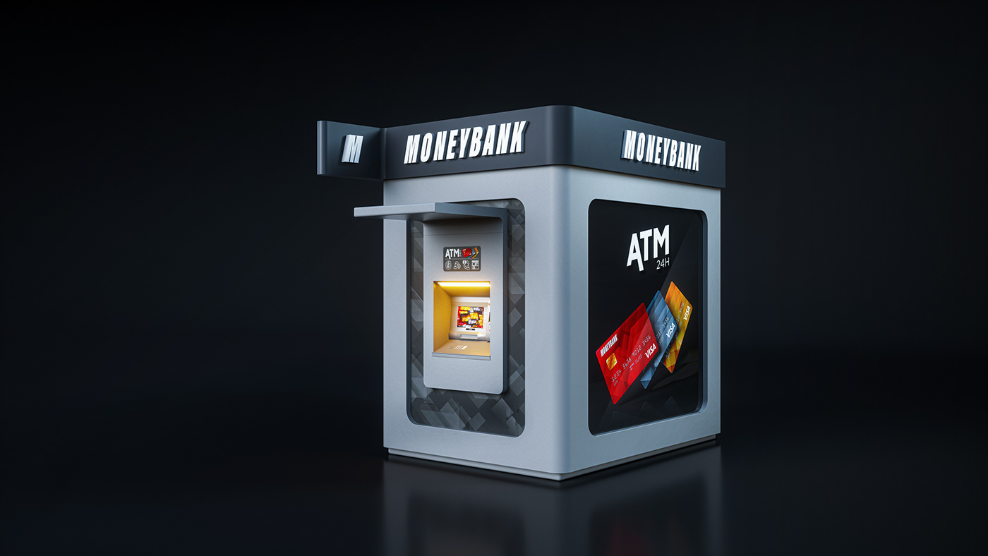 ATM Bank credit card visualization screen