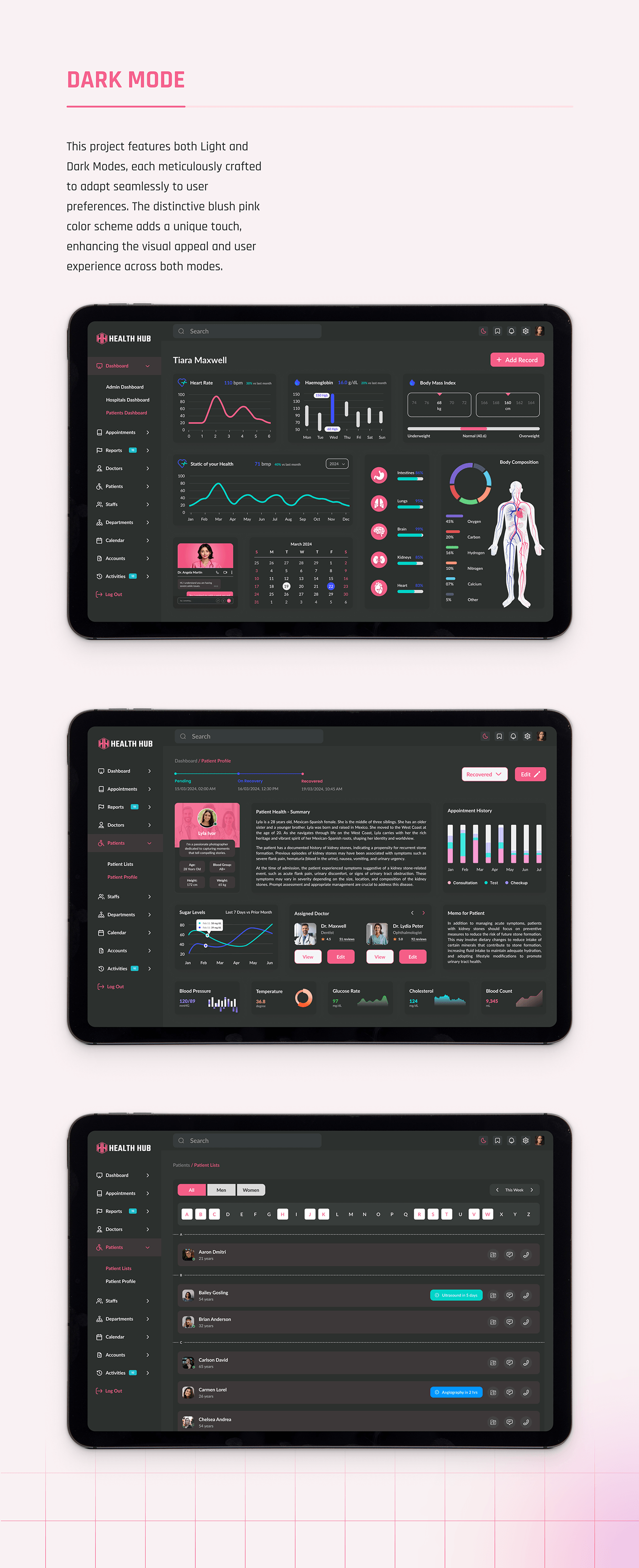 web app design ui design UX design dashboard patient dashboard Figma user experience UI/UX Illustrator Hospital dashboard design