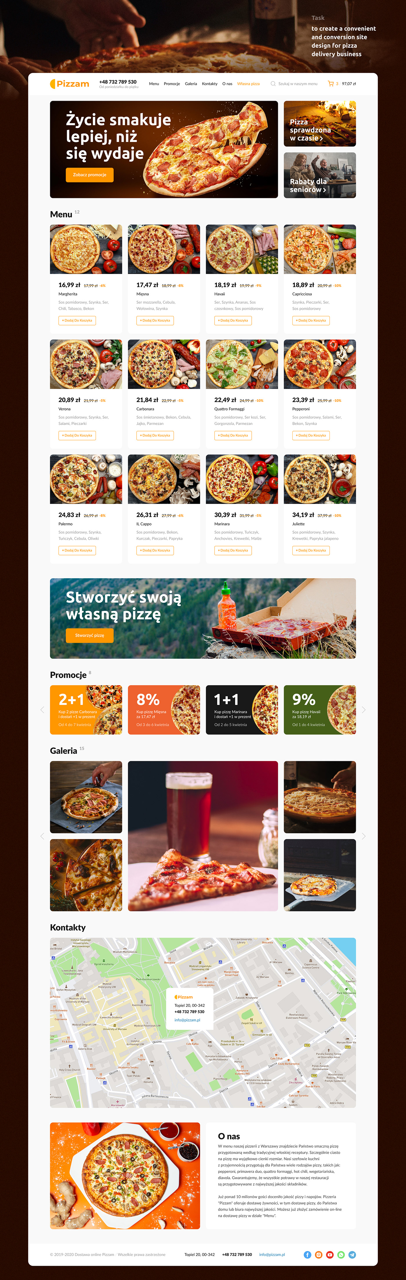 Pizza Web UI user interface online store delivery pizza delivery pizza ui pizza web Interface