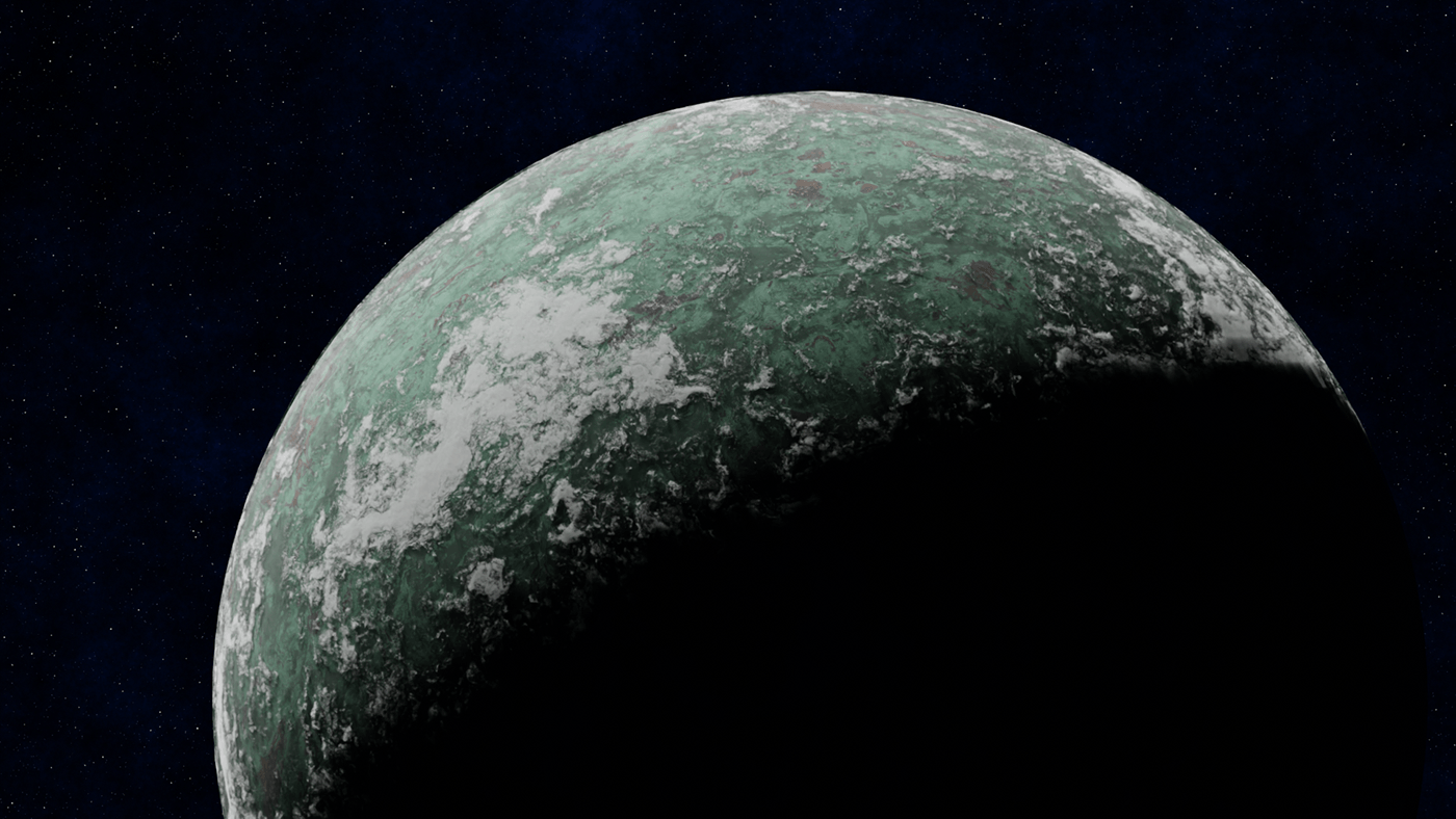 Space  planeta planet universe 3d art blender Render asteroid moon texture