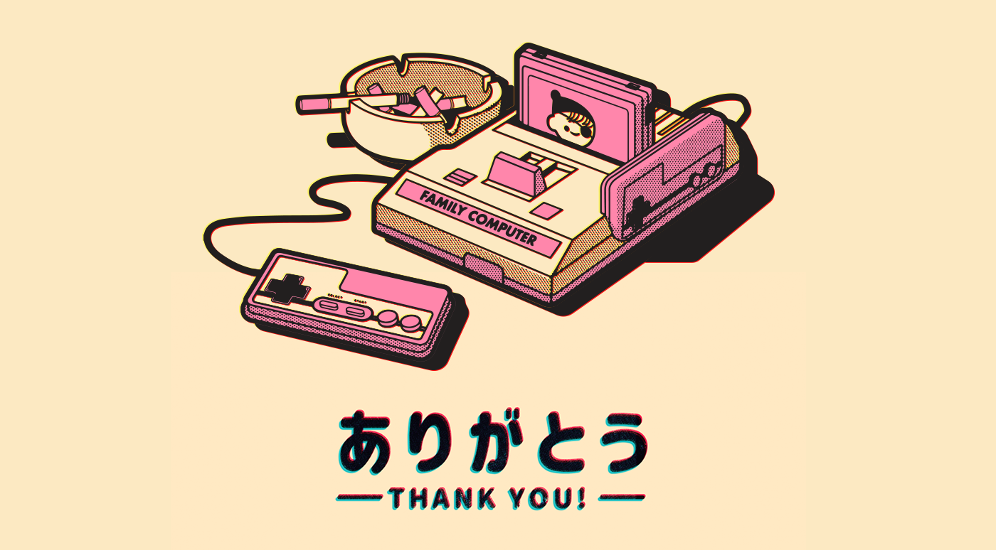 famicom 8 bit NES snes japan japanese toriyama gameboy motion graphics 